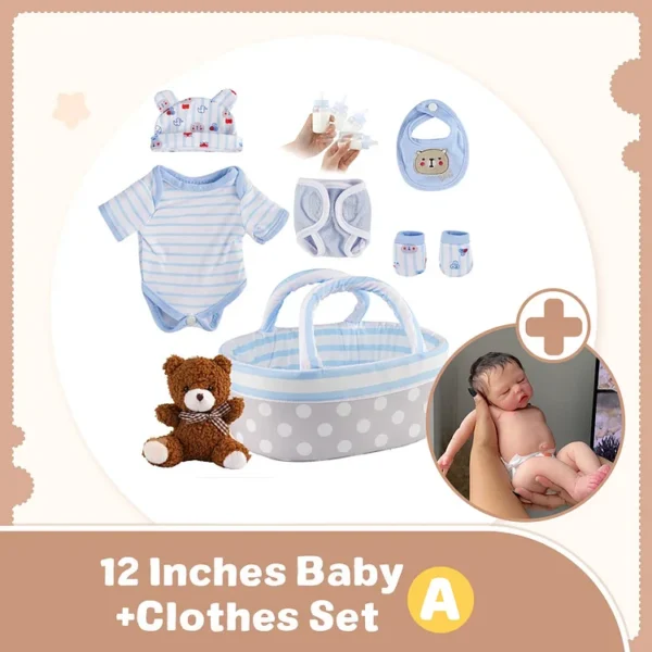 12"&16" Extremely Flexible Full Silicone Realistic Baby,Soft Newborn Baby Doll Boy or Girl Ukbaby With Realistic Belly Button and Birth Mark - Image 8