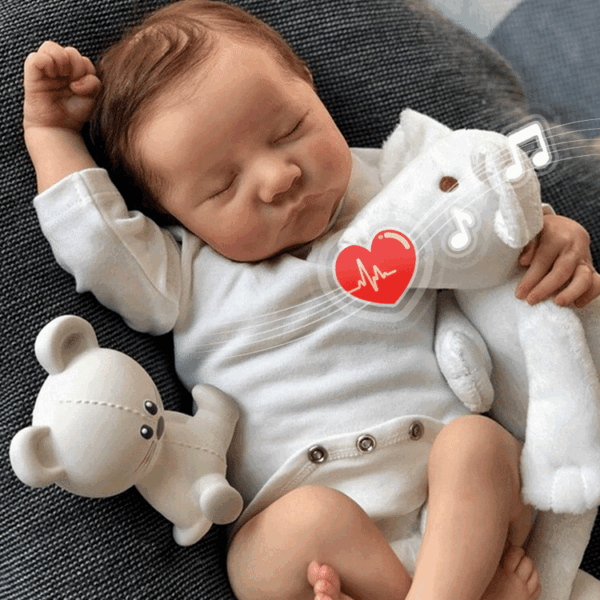 20'' Real Lifelike Cylar Soft Sleeping Weighted Silicone Reborn Boy Newborn Baby Dolls - Image 4