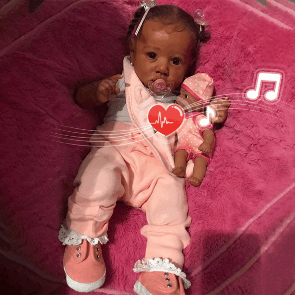 Newly Handmade 20 Inches African American Reborn Baby Toddler Dolls Girl Gatlin - Image 3