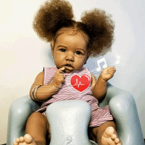 African American 20'' Nalani Super Trending Black Silicone Vinyl Reborn Baby Doll Girl - Image 2